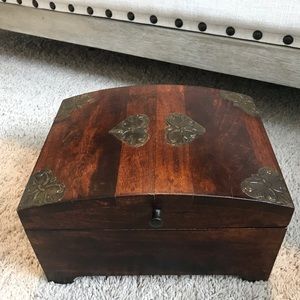 World Market Wooden Jewelry Chest